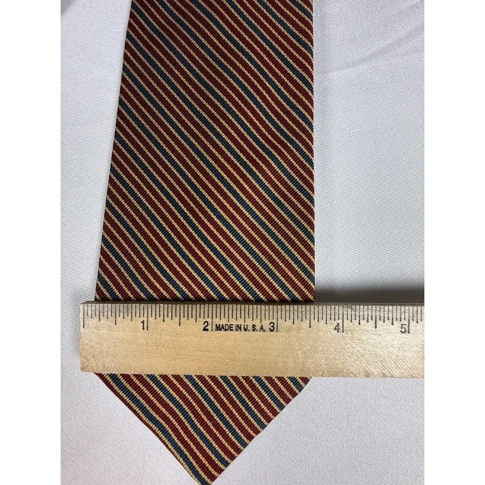 Vintage Brooks Brothers Makers All Silk Men's‎ Repp Regimental Stripe Necktie